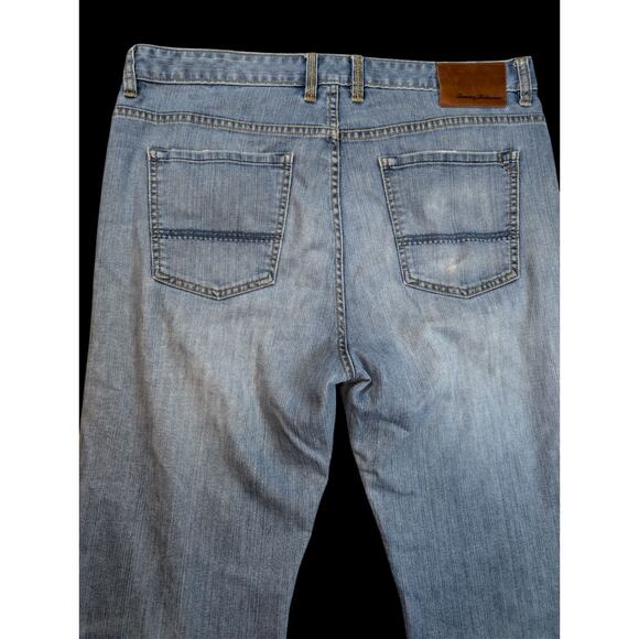 Tommy Bahama Standard Jean Men 38x35 Light Wash Classic Fit Straight Grunge Y2K - Picture 2 of 11